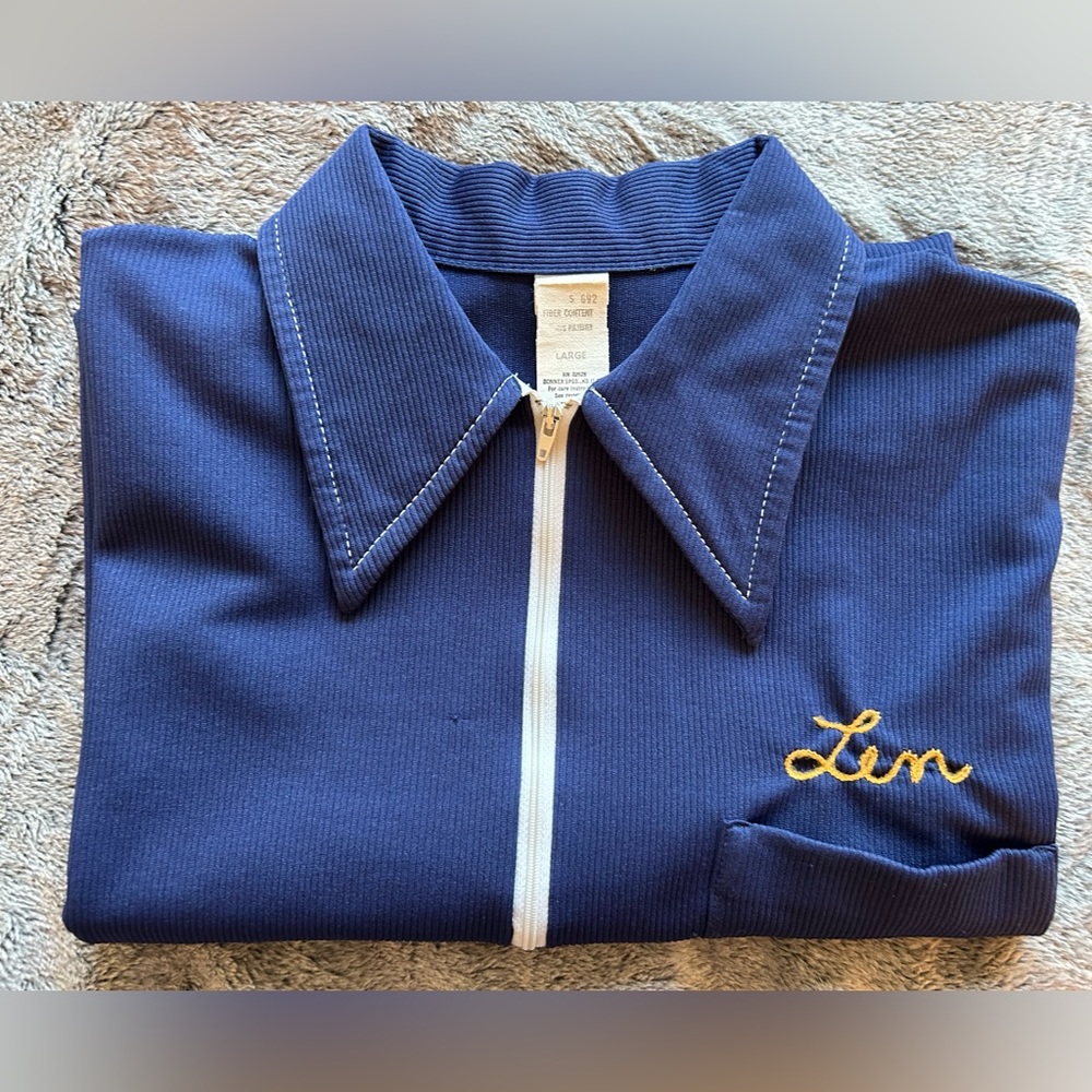 Authentic 1960’s Bowling Shirt size L - Picture 6 of 6